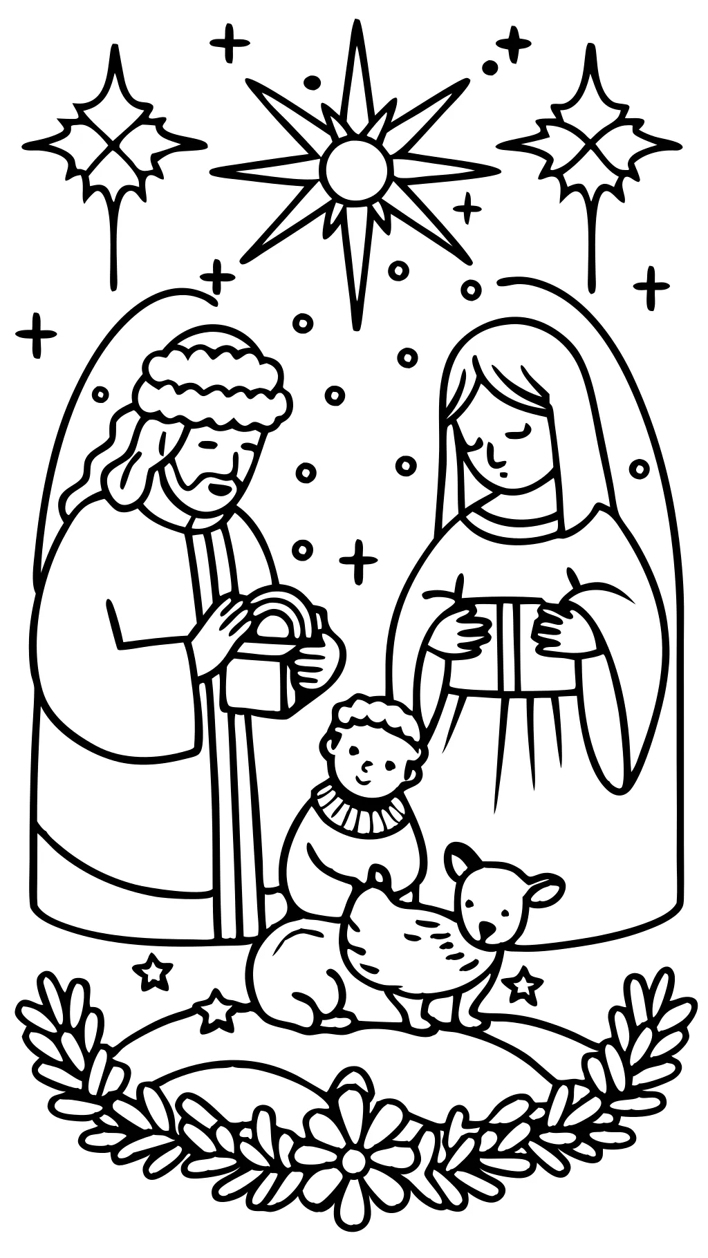 christmas bible coloring pages